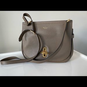 Mulberry small amberley satchel in classic grain